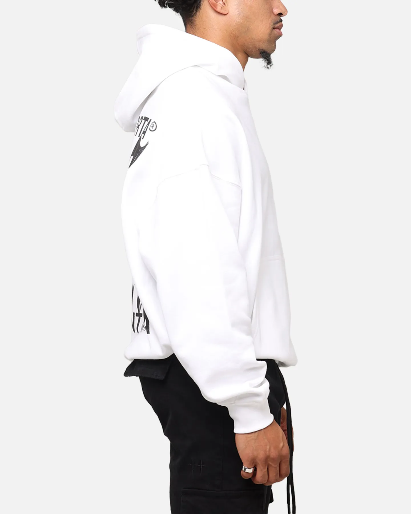 Avoid Reward Saint Morta Ye Old Boxy Hoodie White