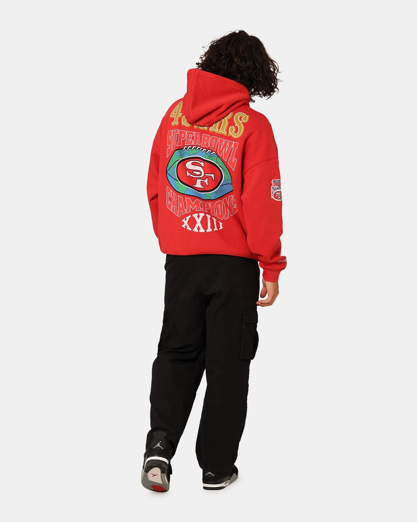 Bonnet Urban Fit Mitchell & Ness San Francisco 49ers Super Bowl World Hoodie Faded Red