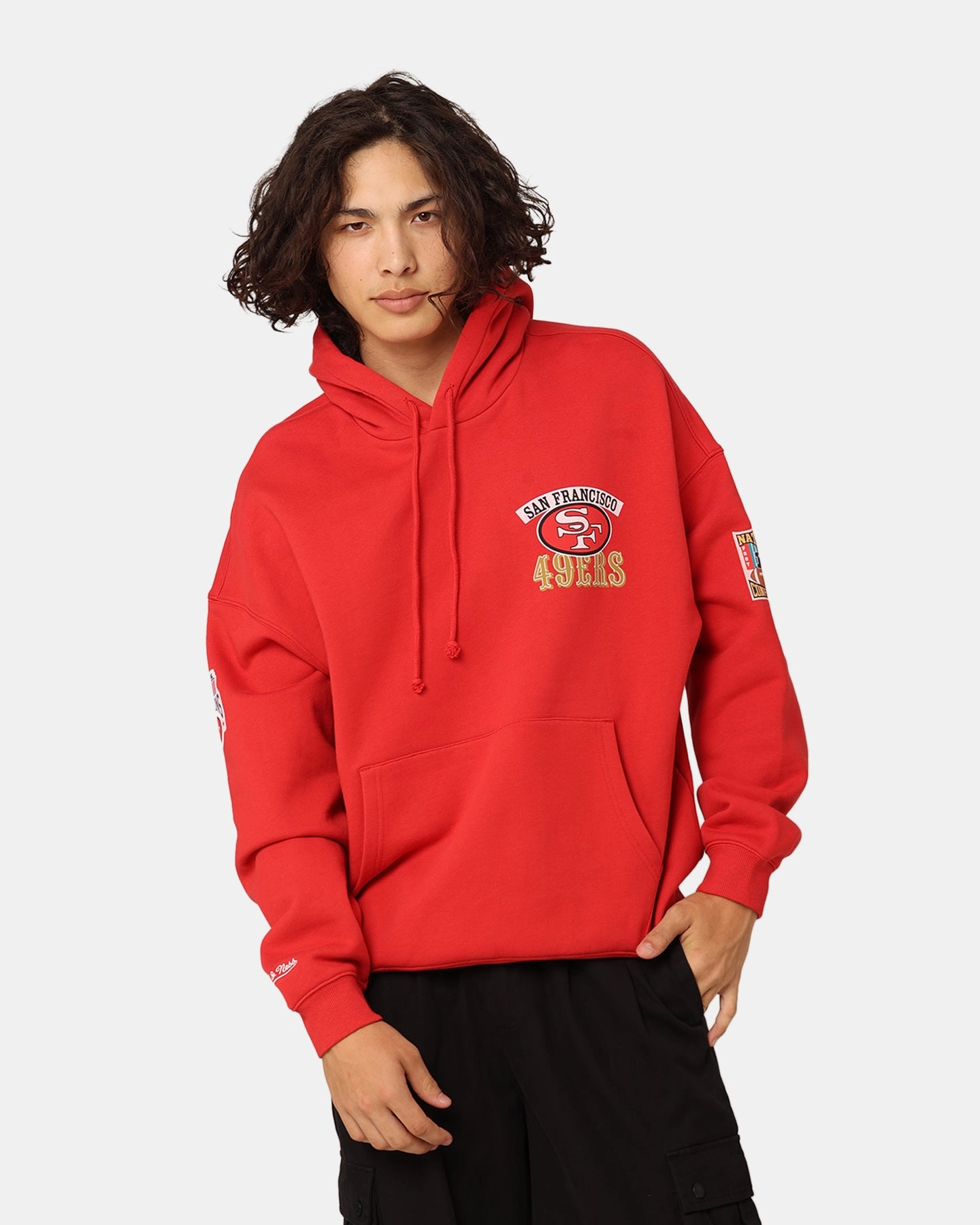 Fitness Mother's Day Mitchell & Ness San Francisco 49ers Super Bowl World Hoodie Faded Red