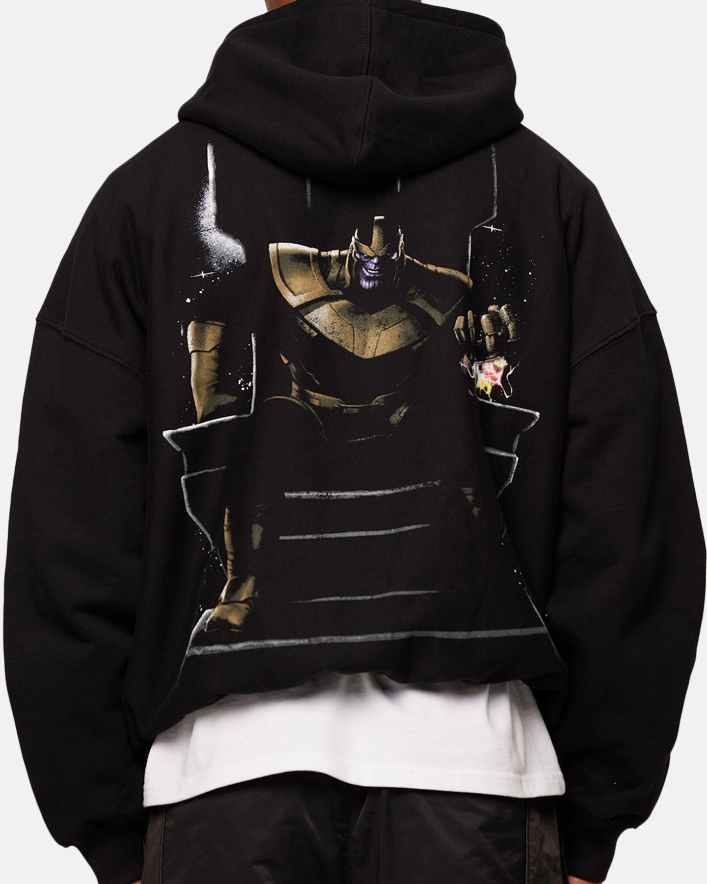 Marvel Thanos Hoodie Black Advertise