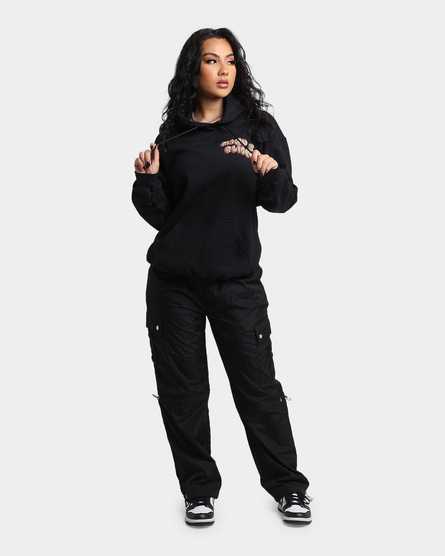 OversizedFit Mary J Blige Real Love 1992 Hoodie Black