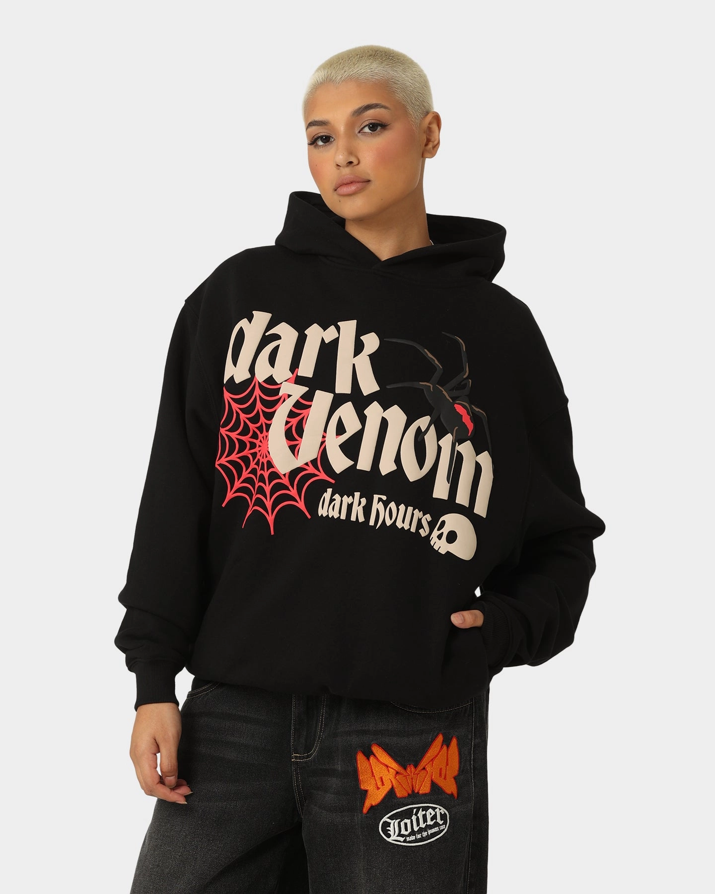 Technique Loiter Dark Hours Hoodie Off Black