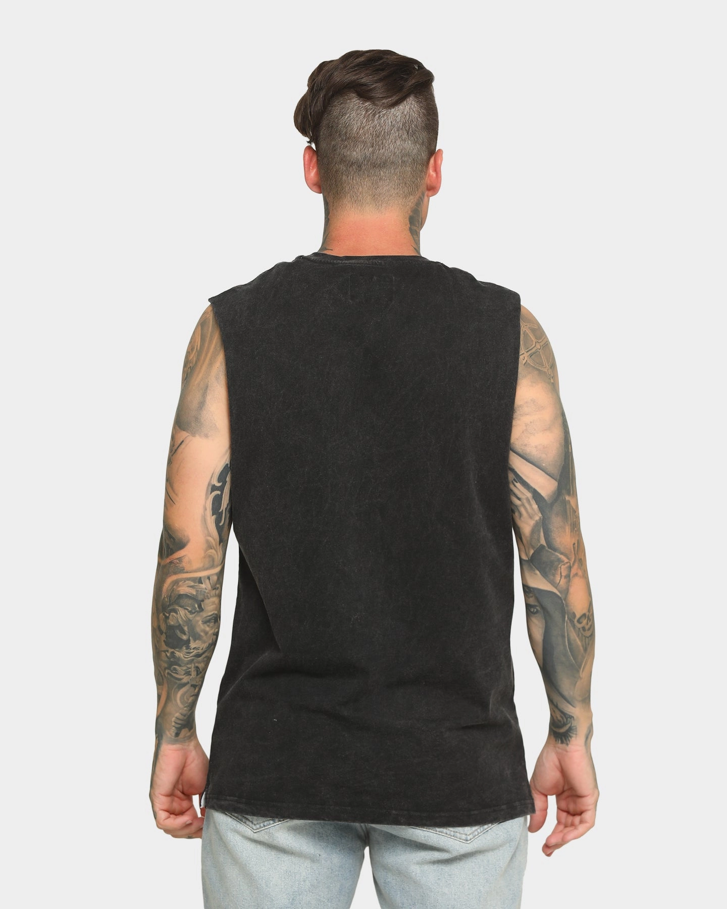 Carr?? Le Coq Classique Muscle T-Shirt Washed Black Travel Style Trend Classic Comfort