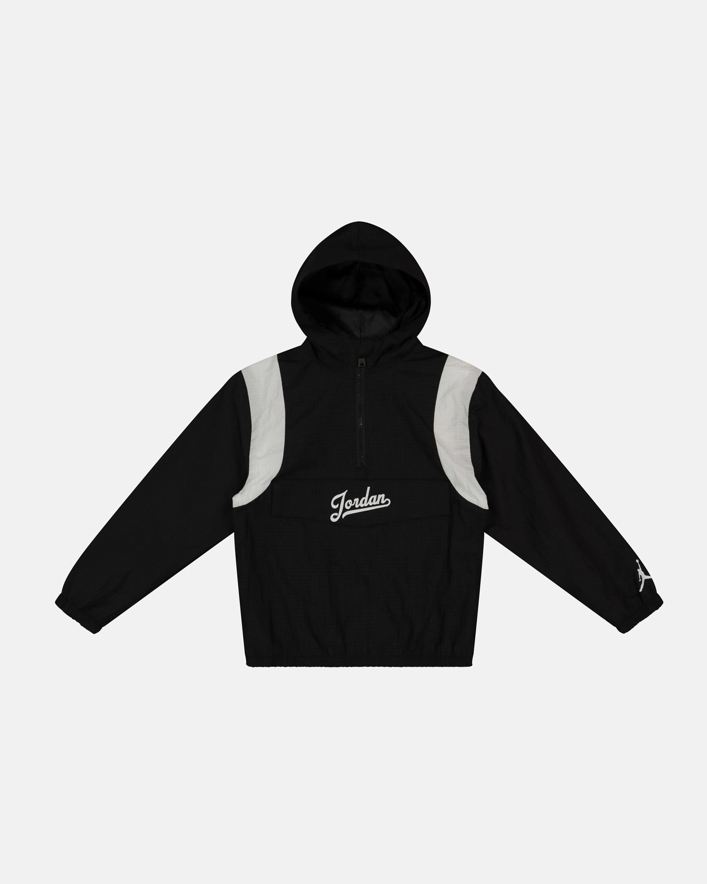 Jordan Kids' MJ Flight MVP Harbour Jacket Black Outdoor Fashion Collapsible Hood Structure