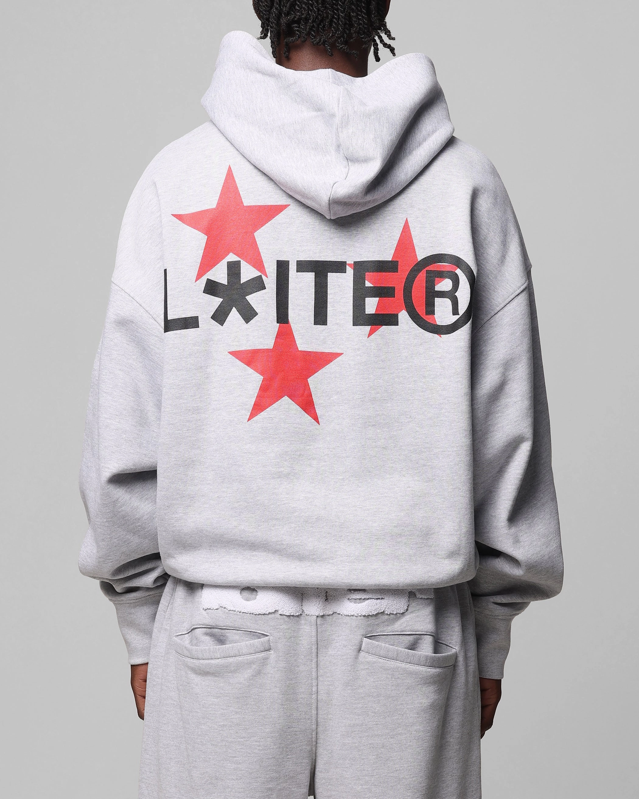 Cap Loiter Trackstar Hoodie Grey Marle