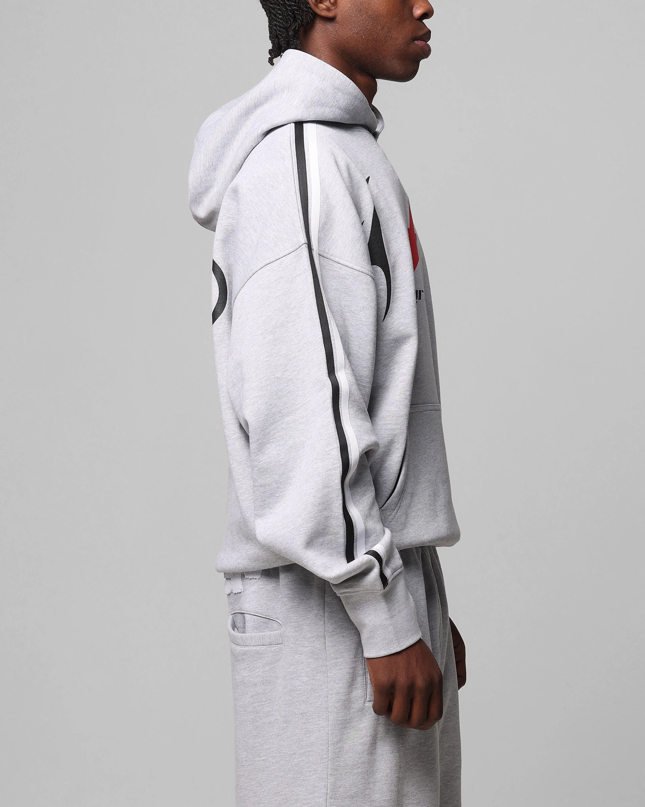 Comfortable-fit Affordable Loiter Trackstar Hoodie Grey Marle