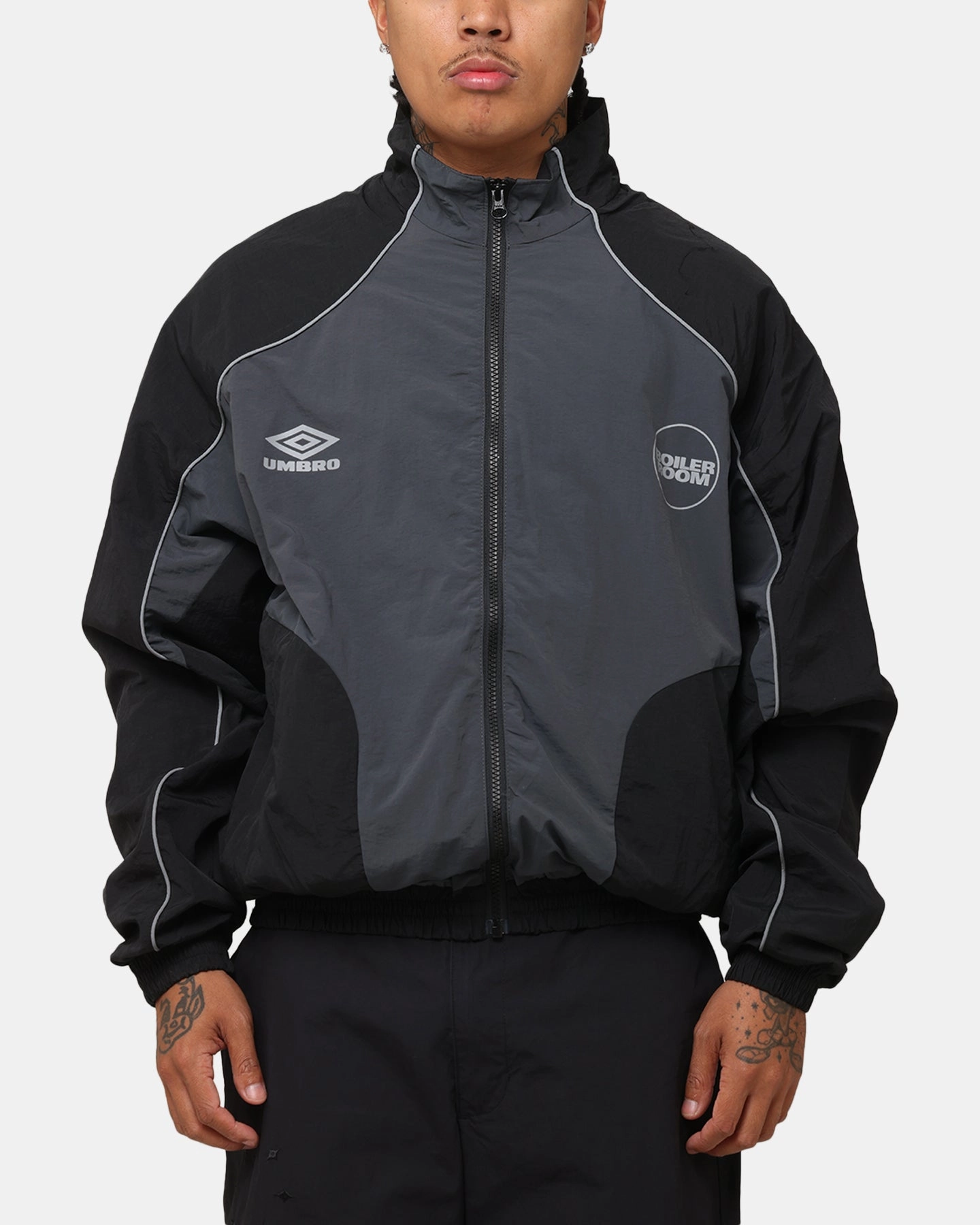 Flexible Shoulder Mobility Boiler Room X Umbro Shell Jacket Black