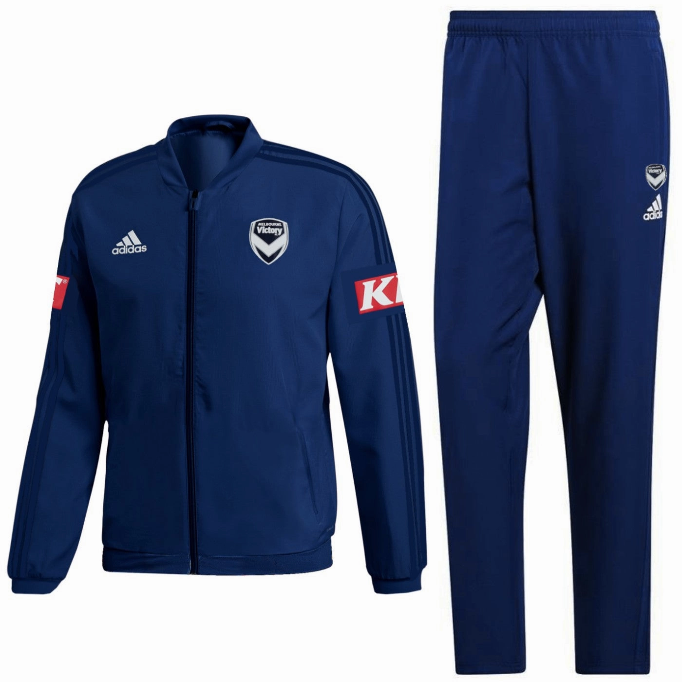 Dynamic Comfort Dynamic Flex Panels Melbourne Victory training presentation Soccer tracksuit 2020/21 - Adidas