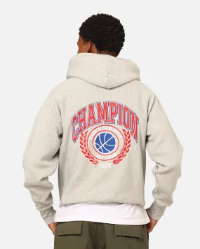 Dirt Repellent Surface Champion Reverse Weave Field Basketball Hoodie Oxford Heather