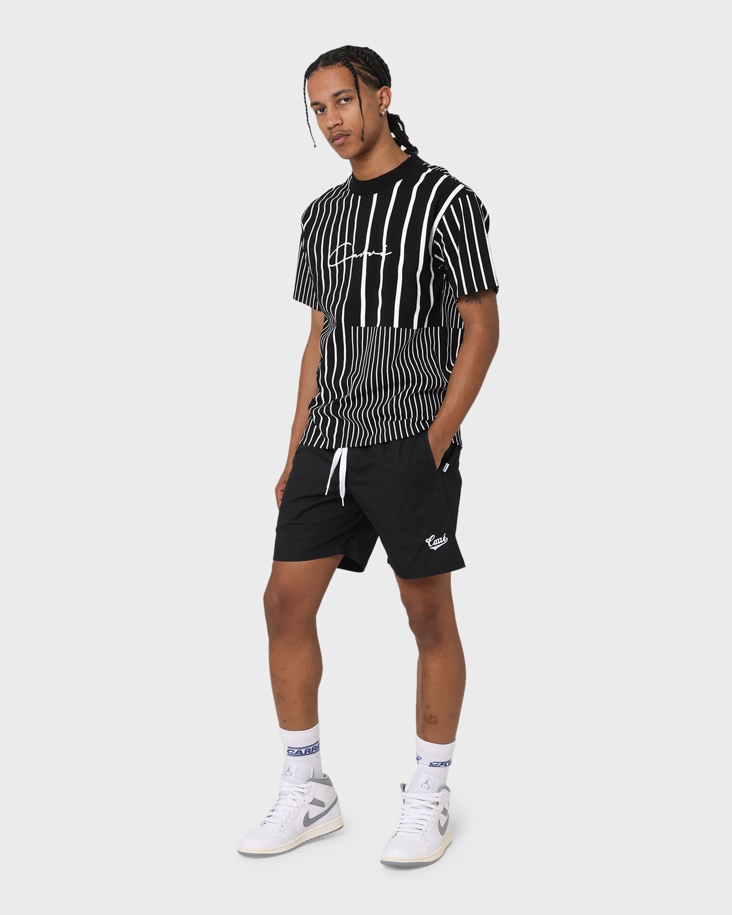 Lightweight Fabric Carre Simplicit? Slide Shorts Black