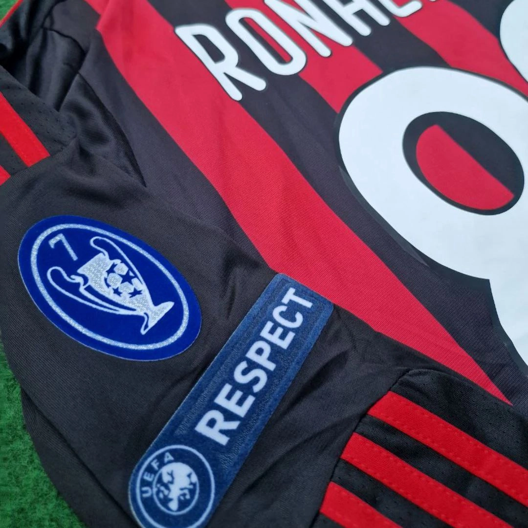 2009/10 AC Milan Home Jersey Long Sleeve Temperature Regulating Fiber