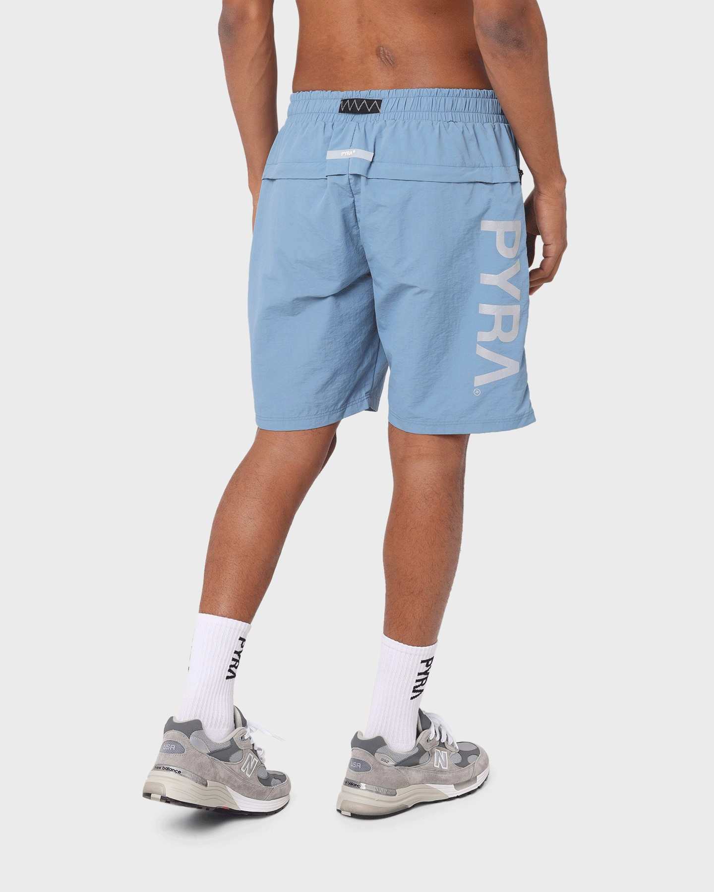 Collectible PYRA Future Nylon Shorts Blue