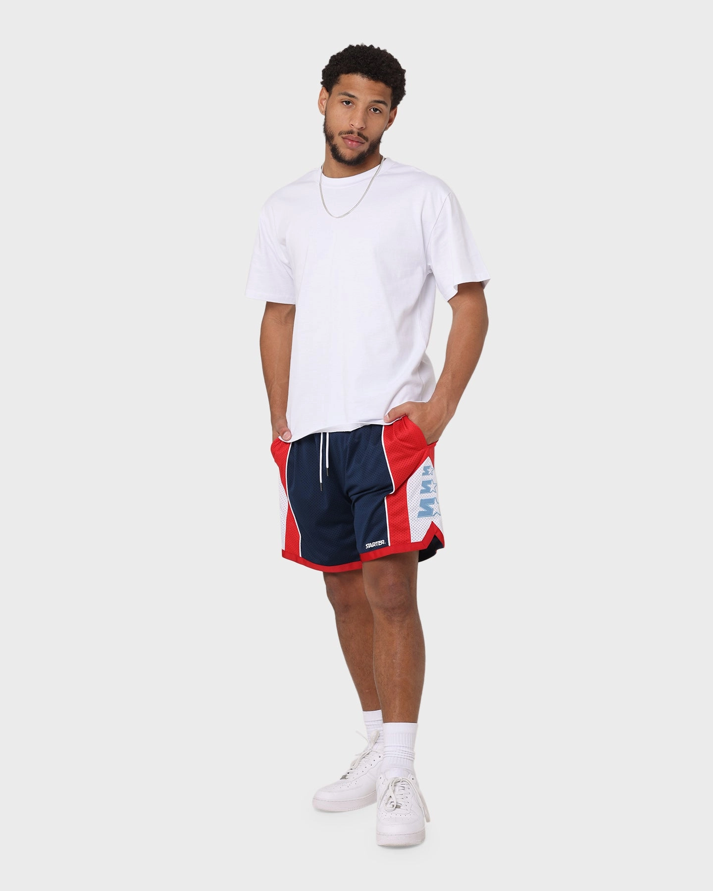 Comfortable Waistband Starter Downtown Basketball Shorts Navy