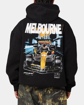 Fitness windproof lining Mitchell & Ness X McLaren Lando Norris #4 Track Hoodie Faded Black