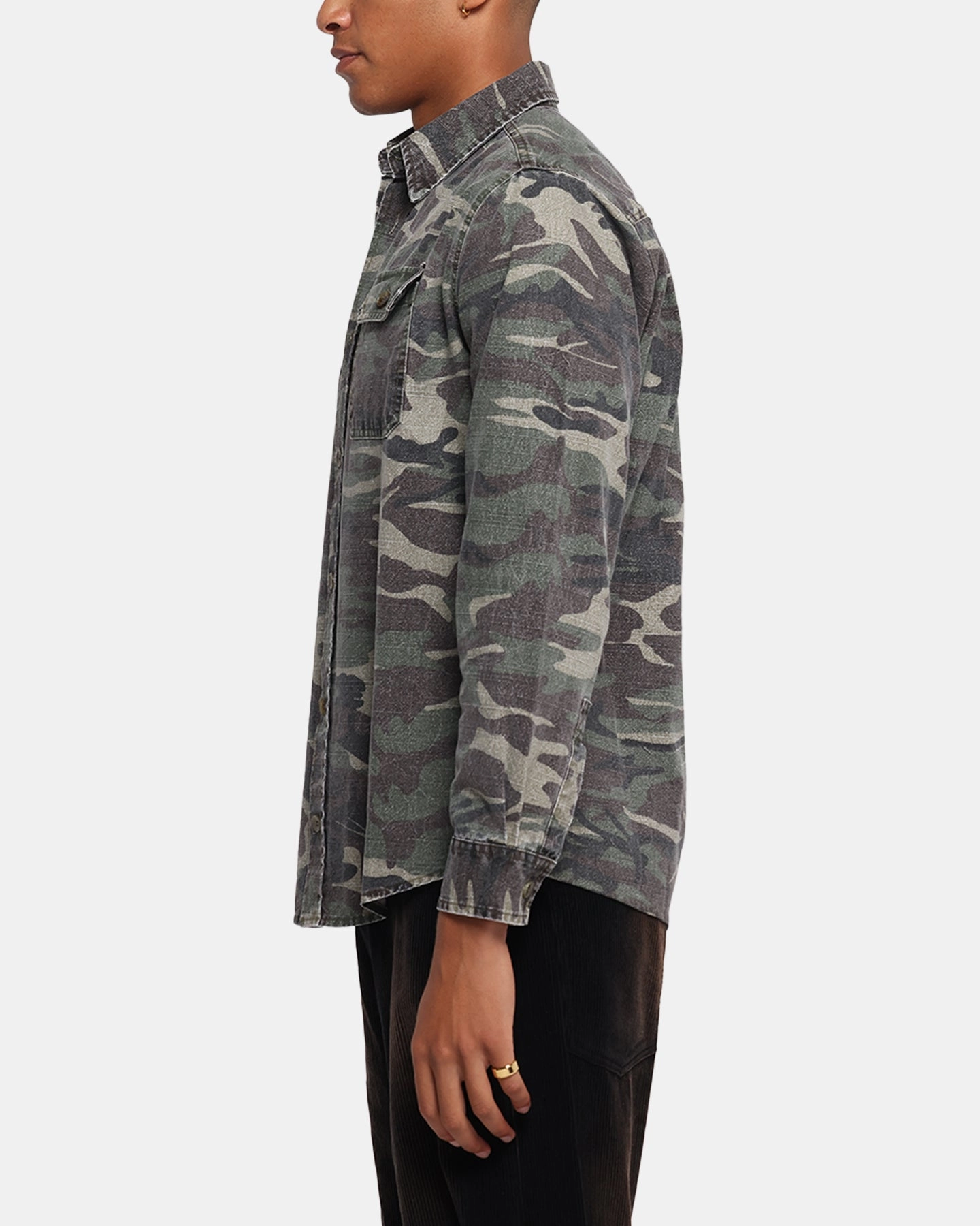 XXIII Slub Overshirt Camo Fashion staples Quick Release Cuffs