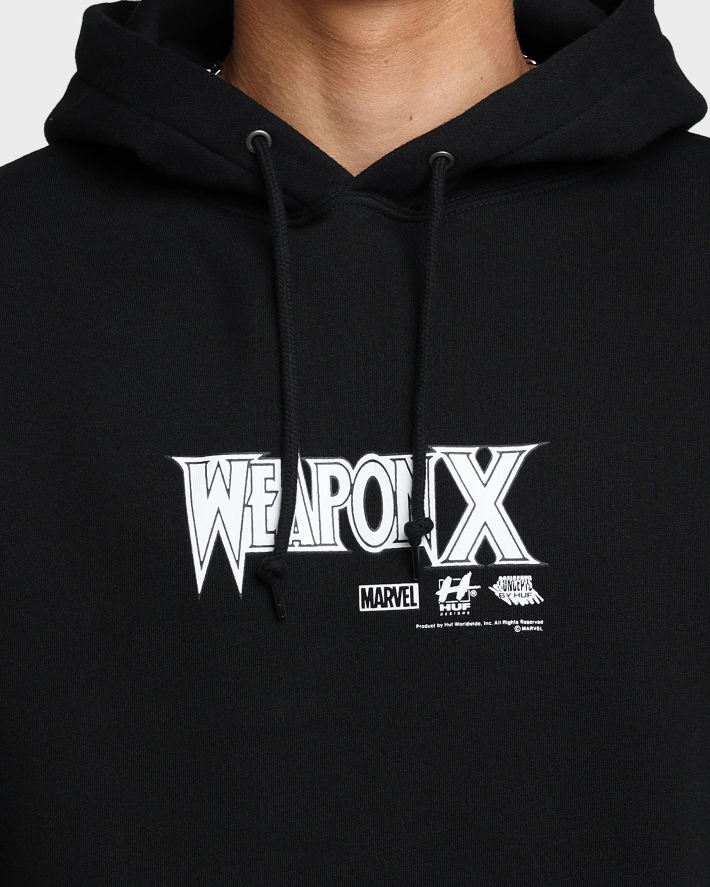 Work Layer Light Comfort HUF X Marvel Weapon X Hoodie Black