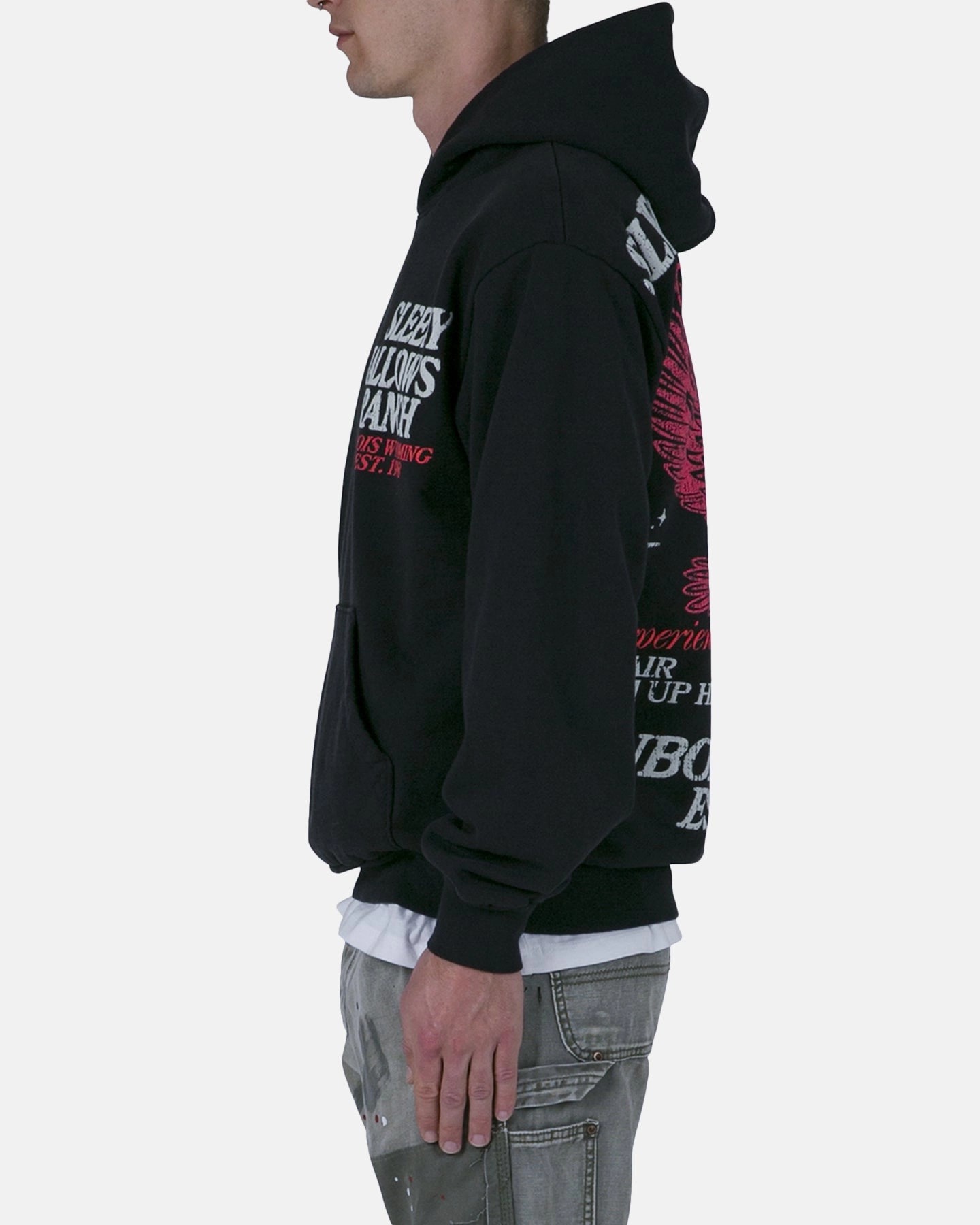 MNML Sleepy Hallows Hoodie Off Black Gallery work event