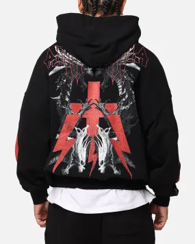 Convertible Collar Style The Anti Order Ares Hoodie Black