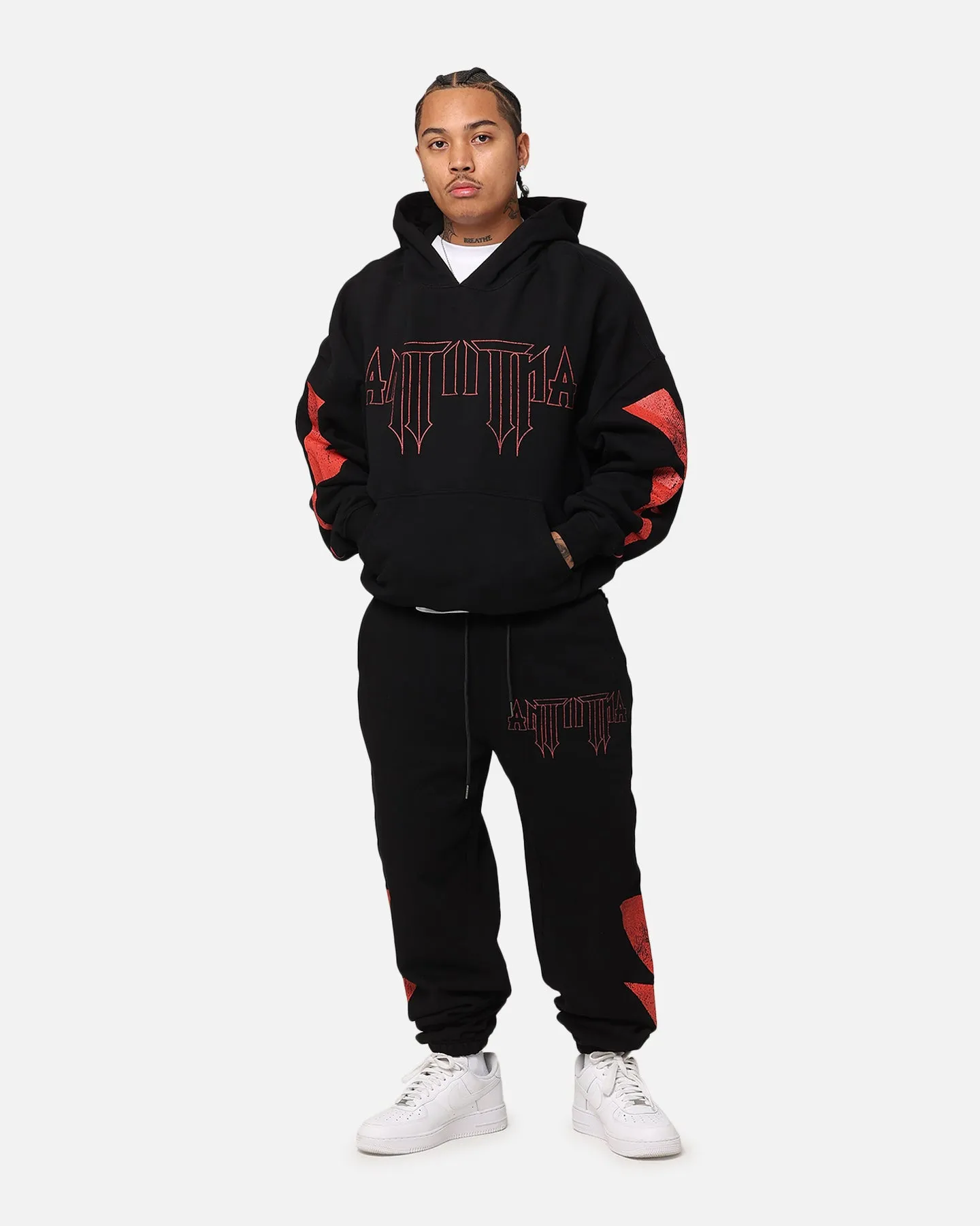 half-zip The Anti Order Ares Hoodie Black