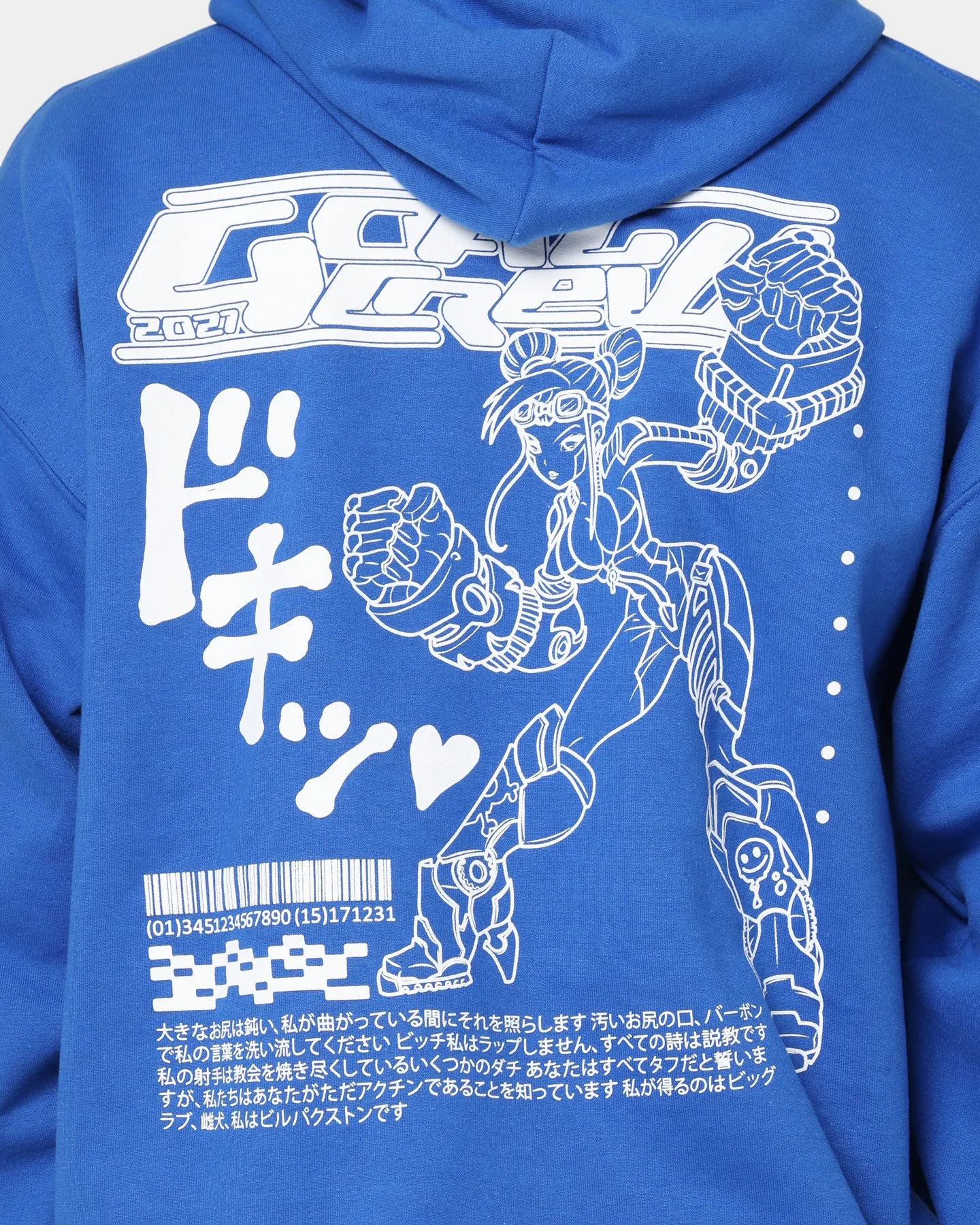 Goat Crew Kyoto Hoodie Blue Bonnet Multi Seasonal