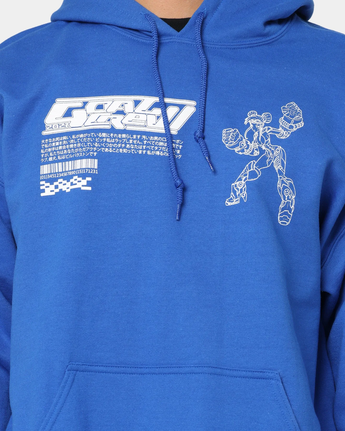 Goat Crew Kyoto Hoodie Blue Gravity Defying Weight Waterproof Fabric