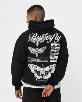 Rats Get Fat Butterfly Effect Hoodie Black Eco-Friendly Fabric