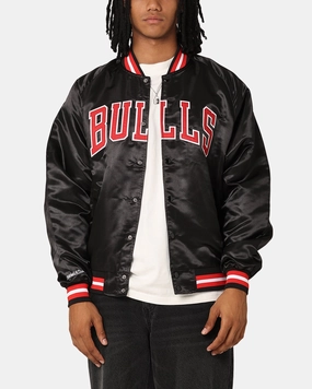Mitchell & Ness Chicago Bulls Lightweight Satin Jacket Black Eco - friendly