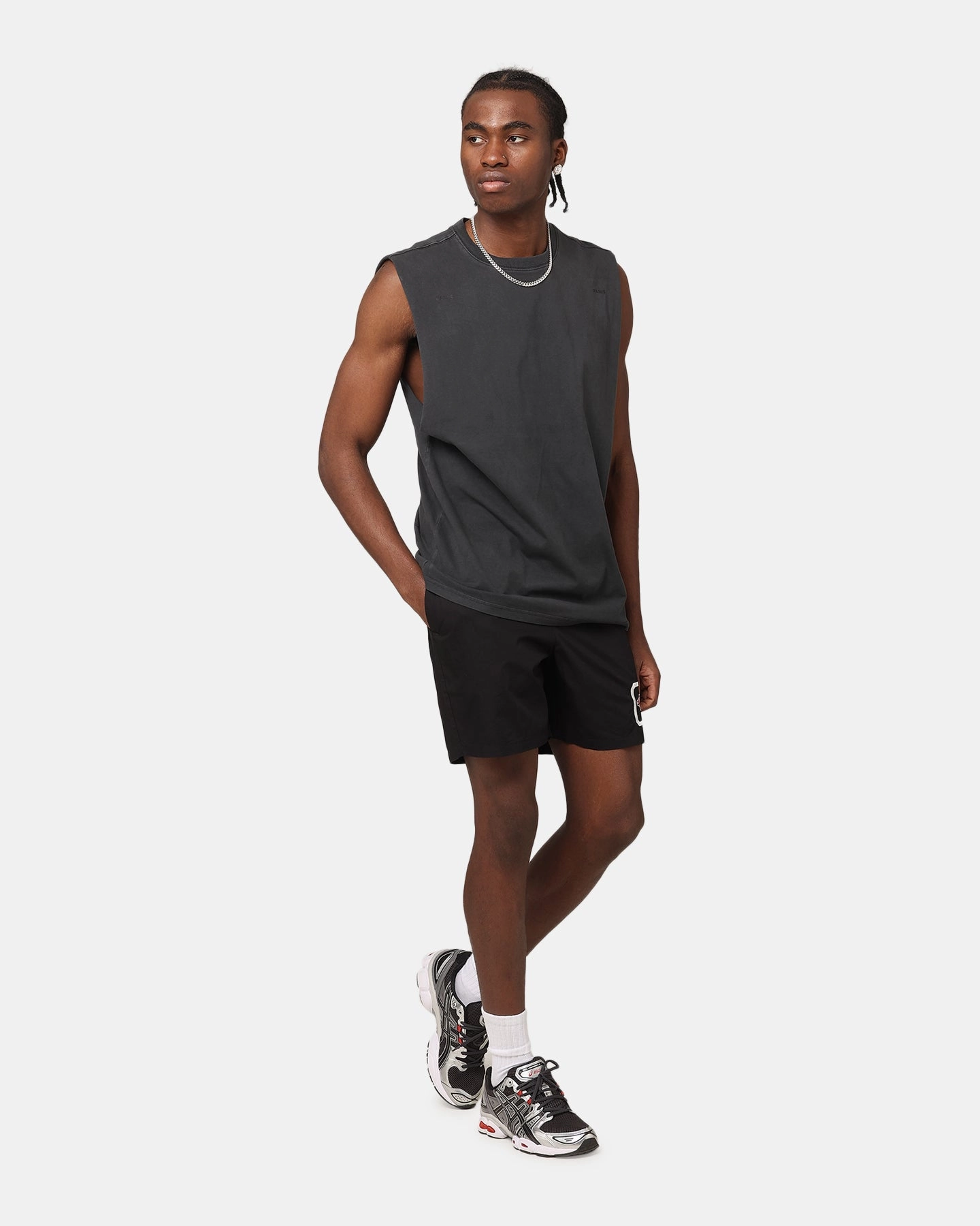 Fresh Vibes Holiday Trend Carre Experience Muscle T-Shirt Black Wash