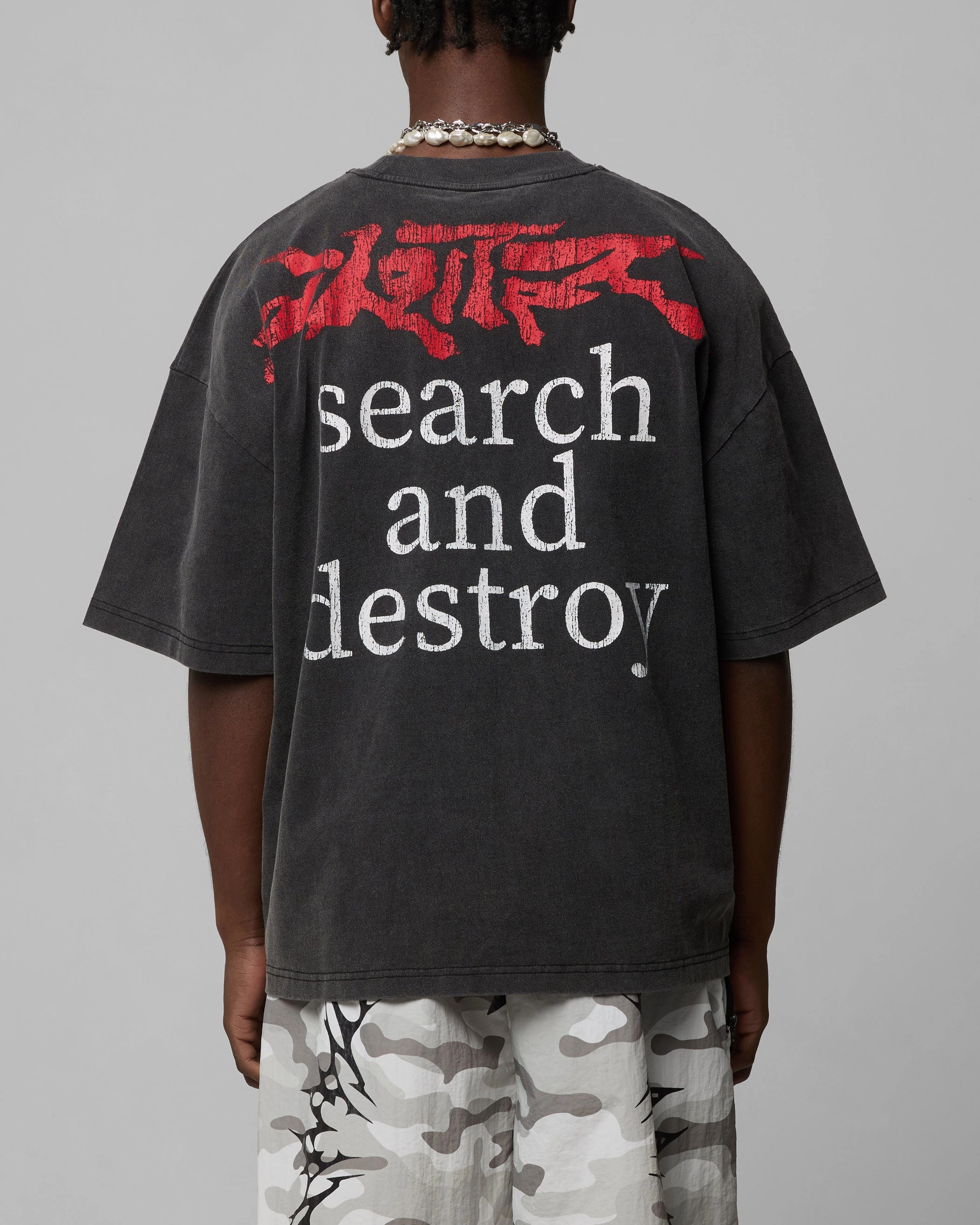 UV Protective Coating Ultimate Fit Loiter Ski Mask Premium T-Shirt Vintage Black