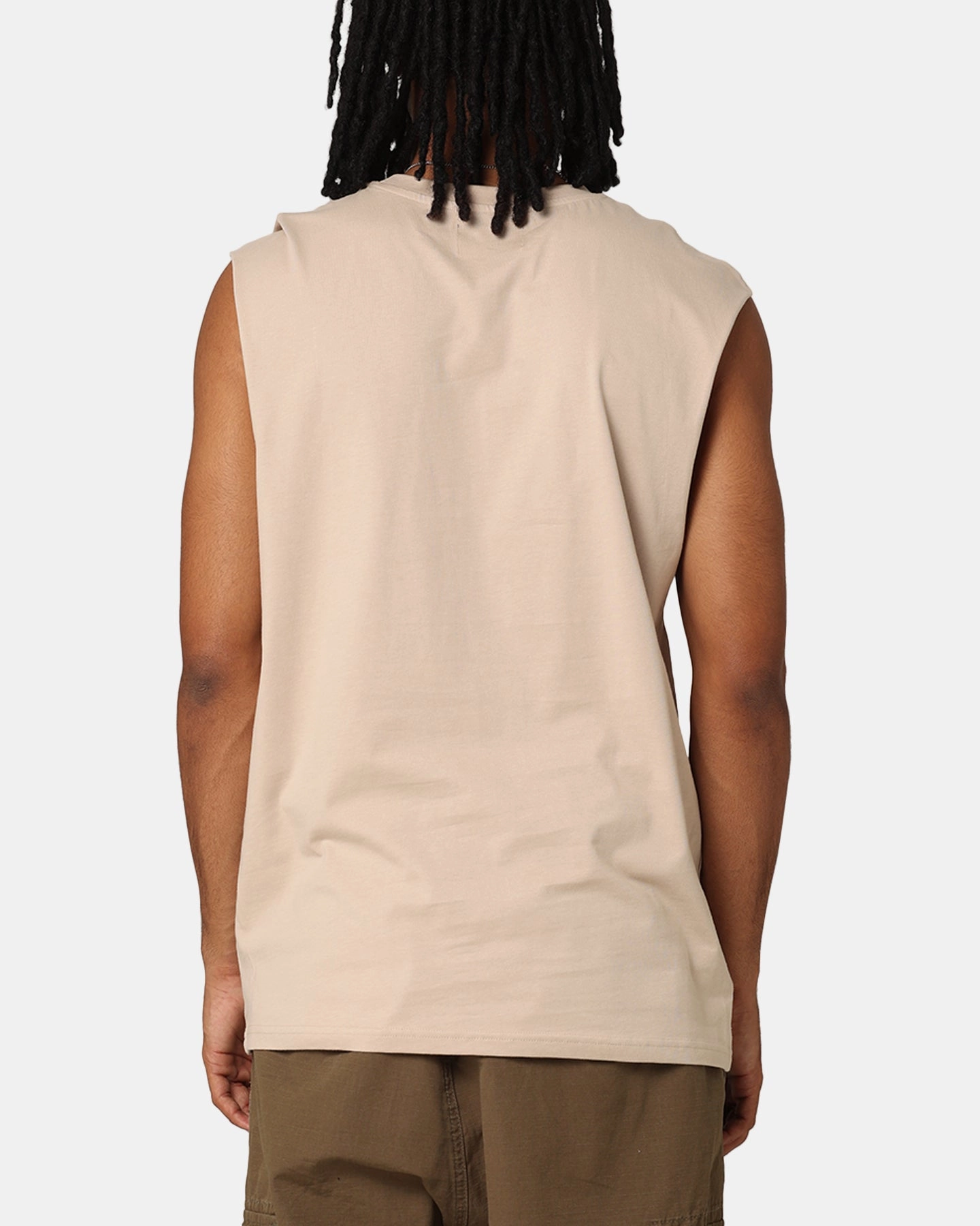 Saint Morta Interlock Oversized Muscle T-Shirt Stone Minimalist fashion Formal Elegance