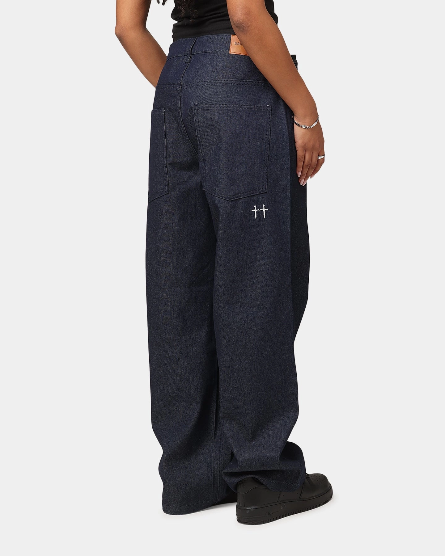 Unisex Friendly Quick Matchup Saint Morta Amplus Jeans Indigo/Tan