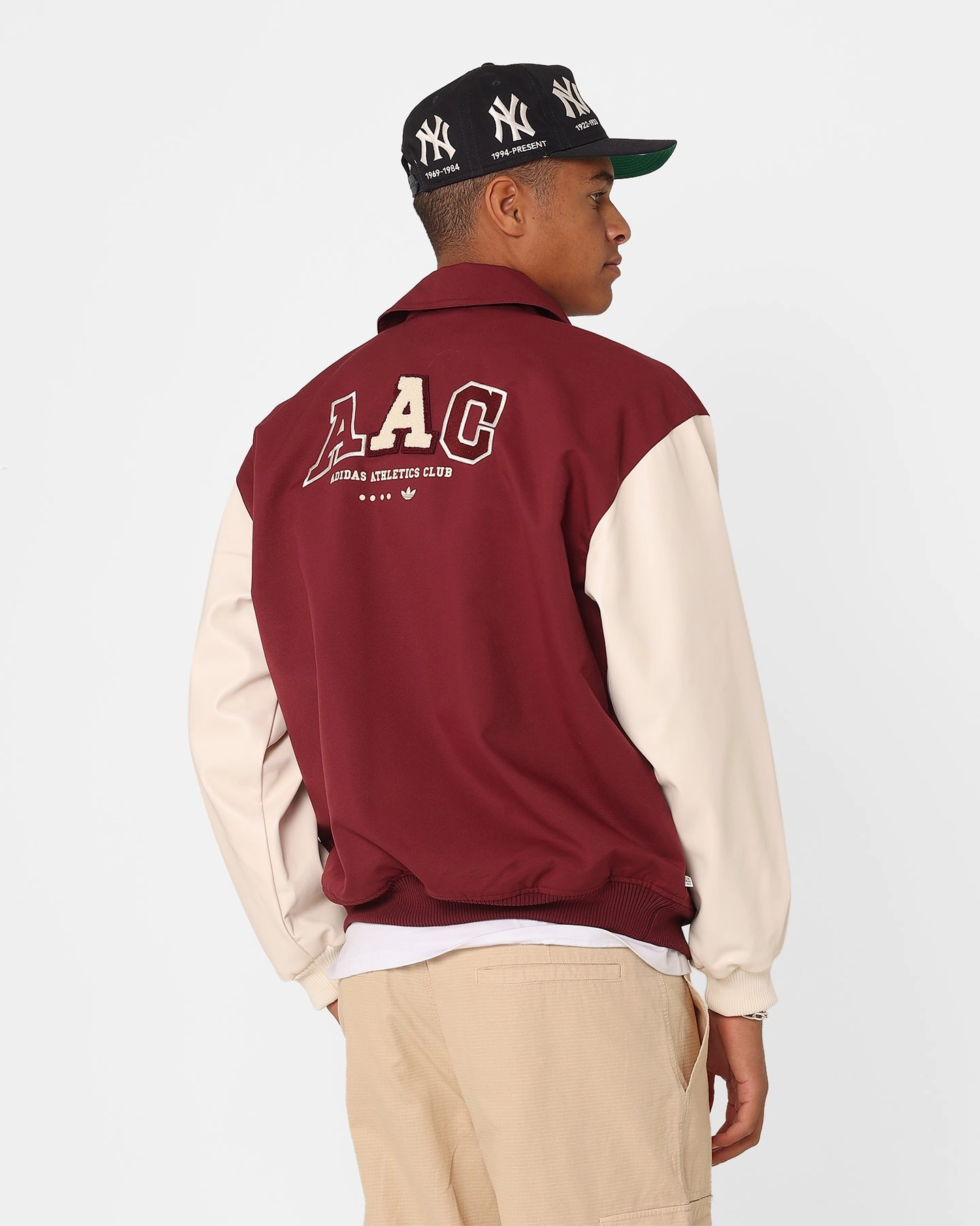 Adidas Metro Varsity Jacket Shadow Red Grow