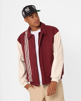 Athletic Wear Hyperguard Water Resistance Adidas Metro Varsity Jacket Shadow Red