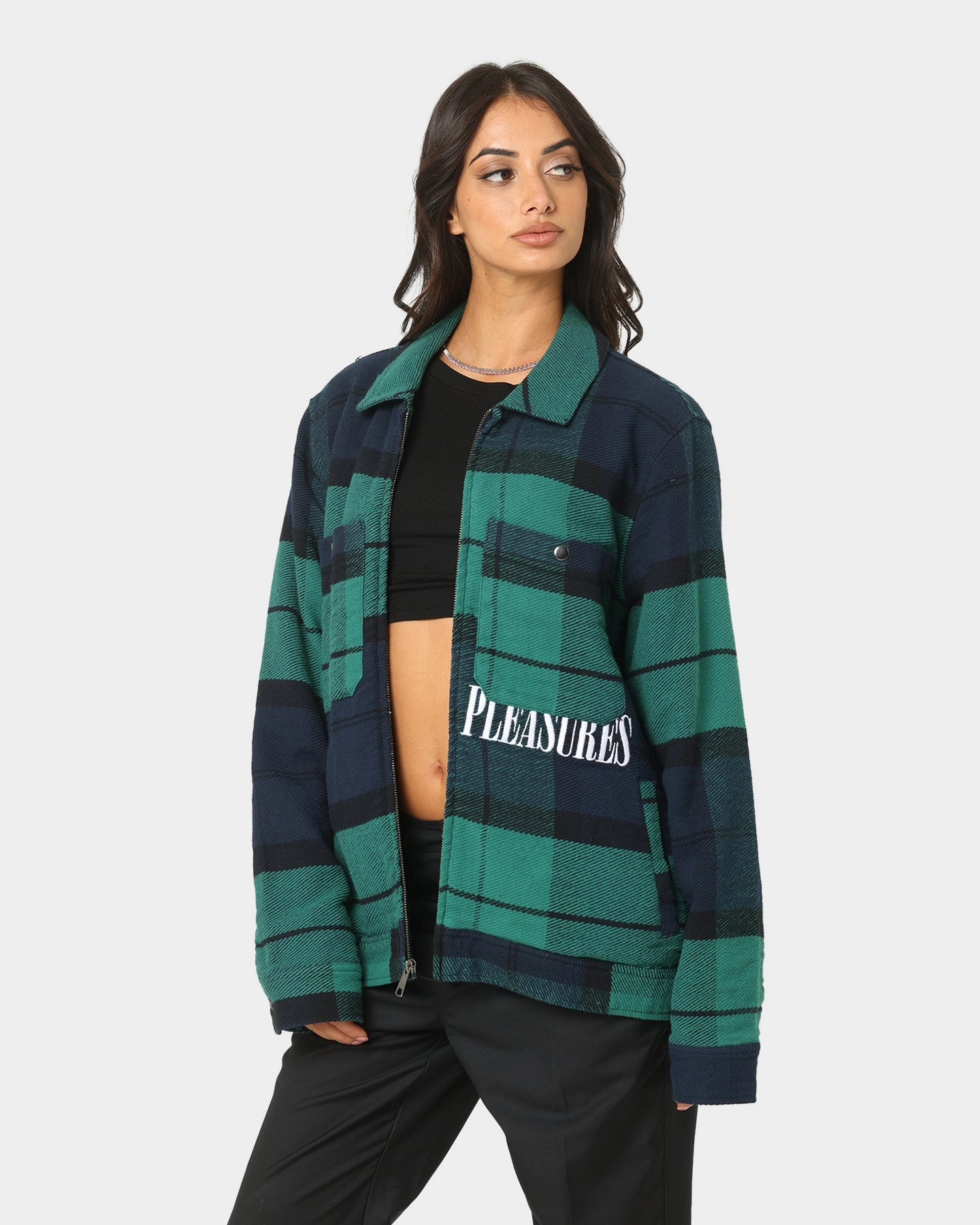 Beret HUF X Pleasures Blackwatch Work Jacket Navy