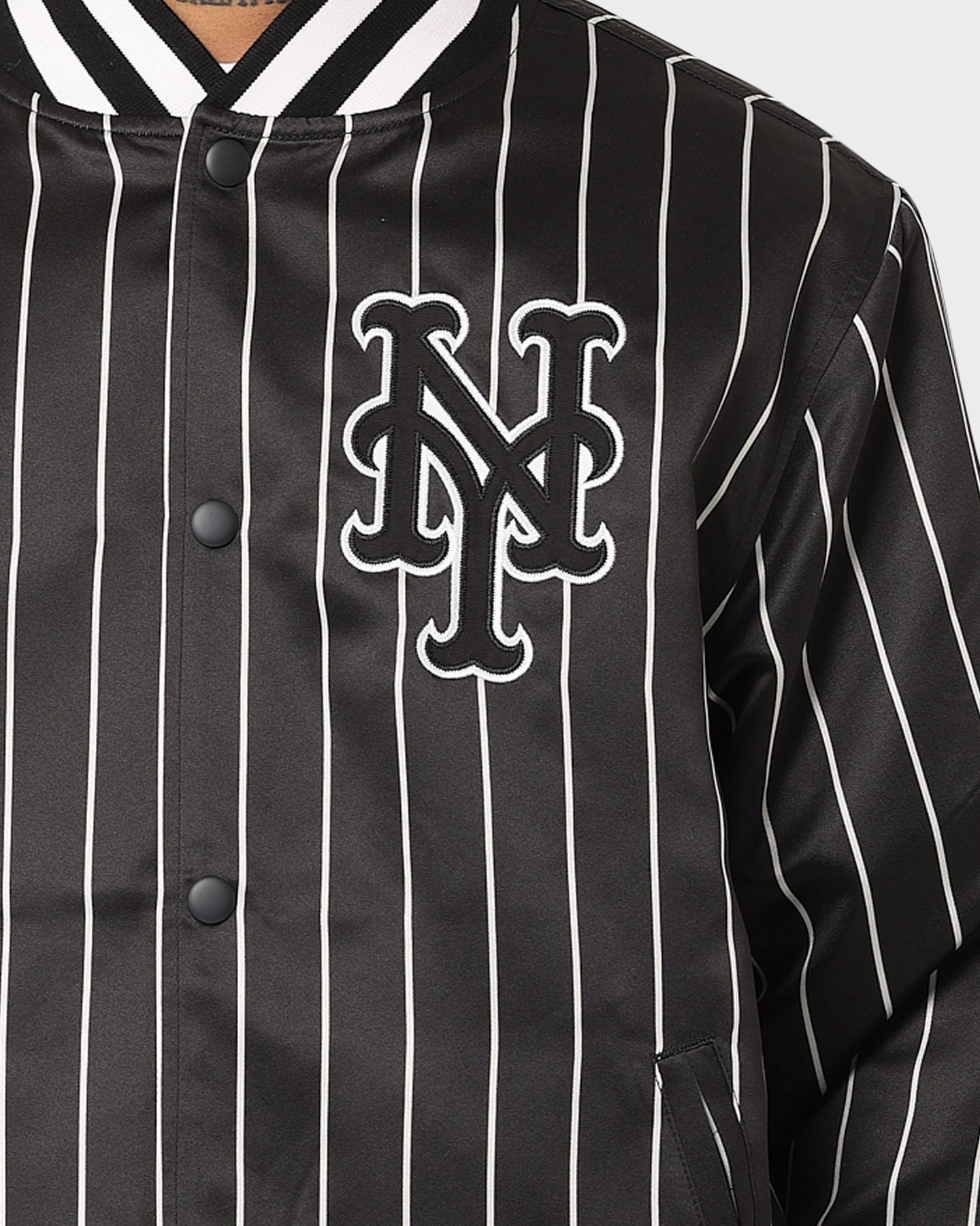 New Era New York Mets Varsity Jacket Black Passport