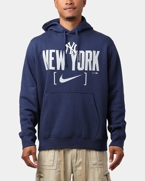 All-Season Outerwear Nike New York Yankees Club Slack Hoodie Midnight Navy