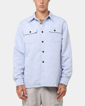 High Density Weave Non Iron XXIII Nebula Textured Overshirt Blue