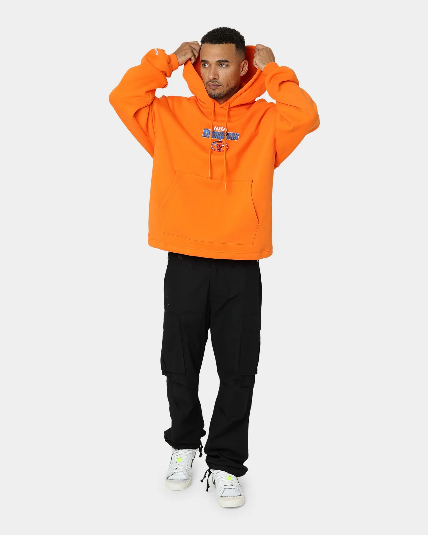 aesthetically pleasing Mitchell & Ness Chicago Bulls Anniversary Hoodie Orange