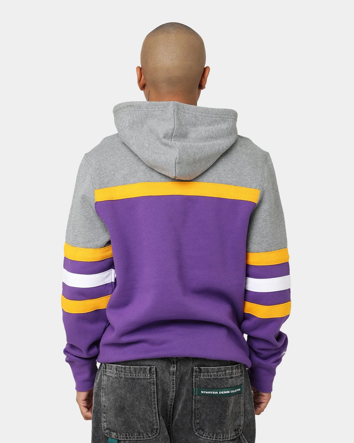 Mitchell & Ness Los Angeles Lakers Head Coach Hoodie Purple Choice