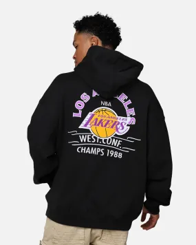 Chance Spark Mitchell & Ness Los Angeles Lakers Letterman Hoodie Black
