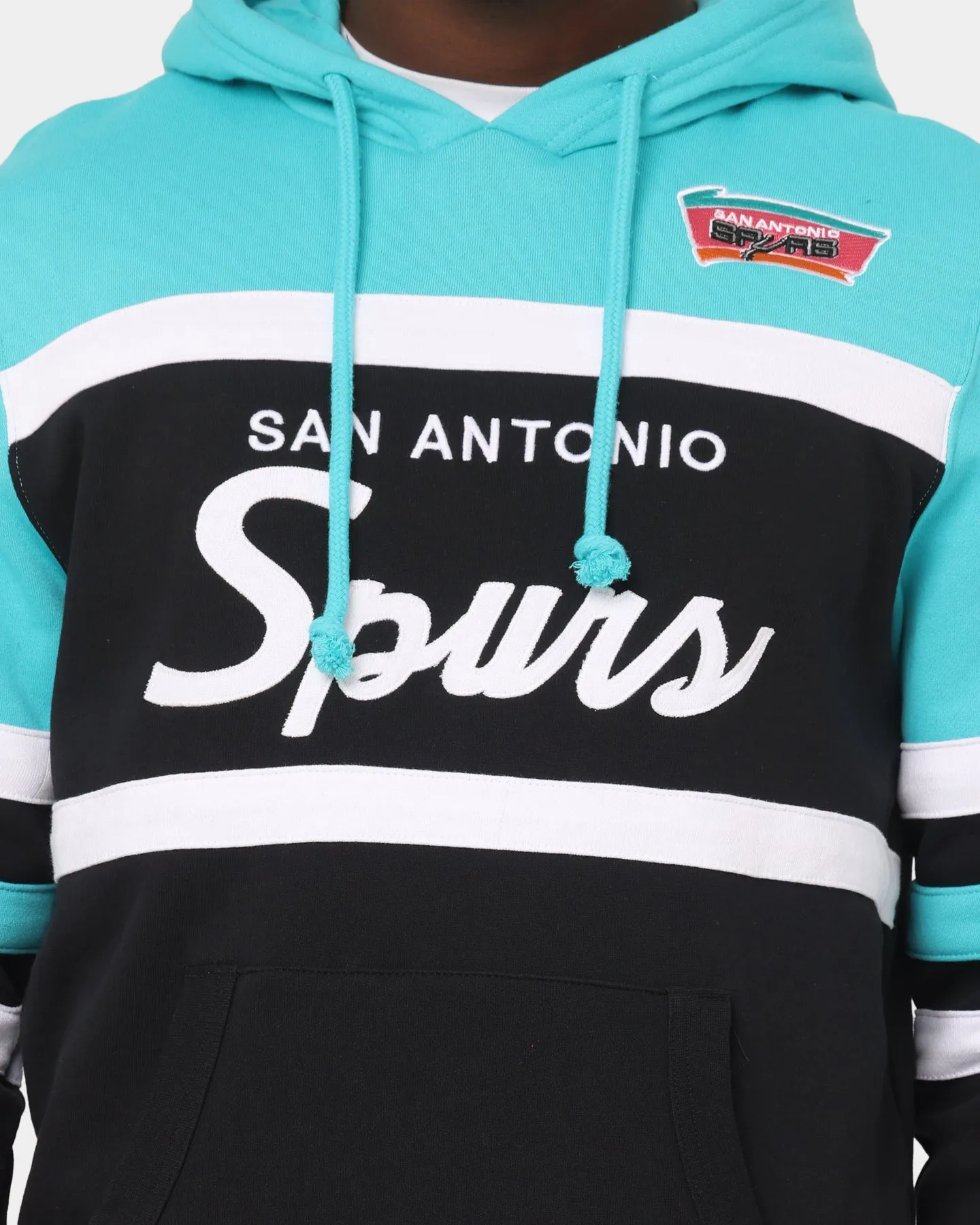 Mitchell & Ness San Antonio Spurs Head Coach Hoodie Teal Efficient Protection