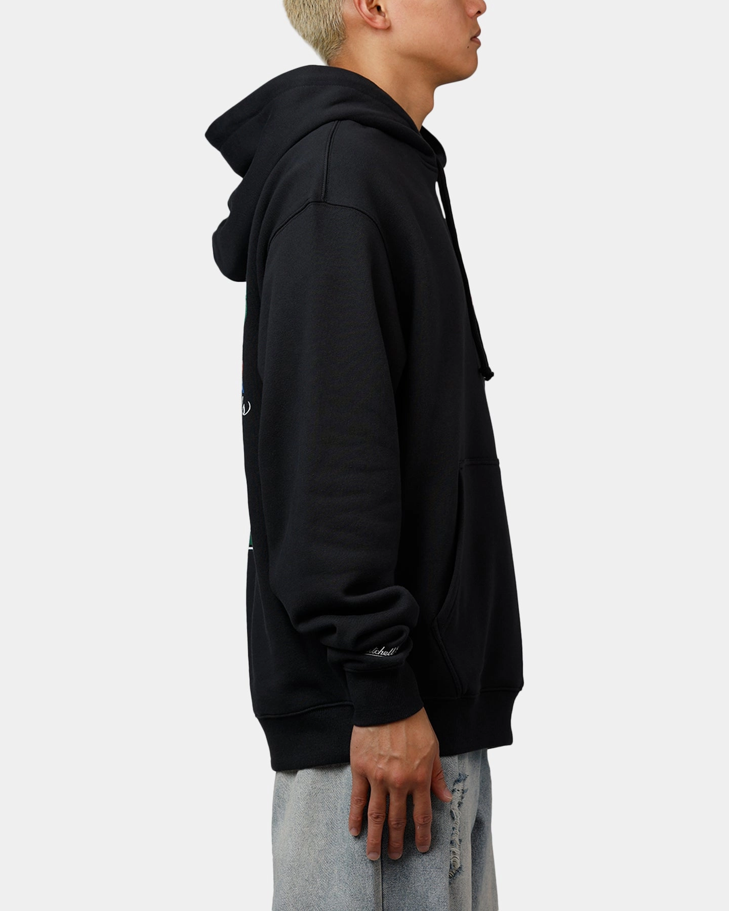 Mitchell & Ness Boston Celtics Back To Back Hoodie Faded Black Masculine style