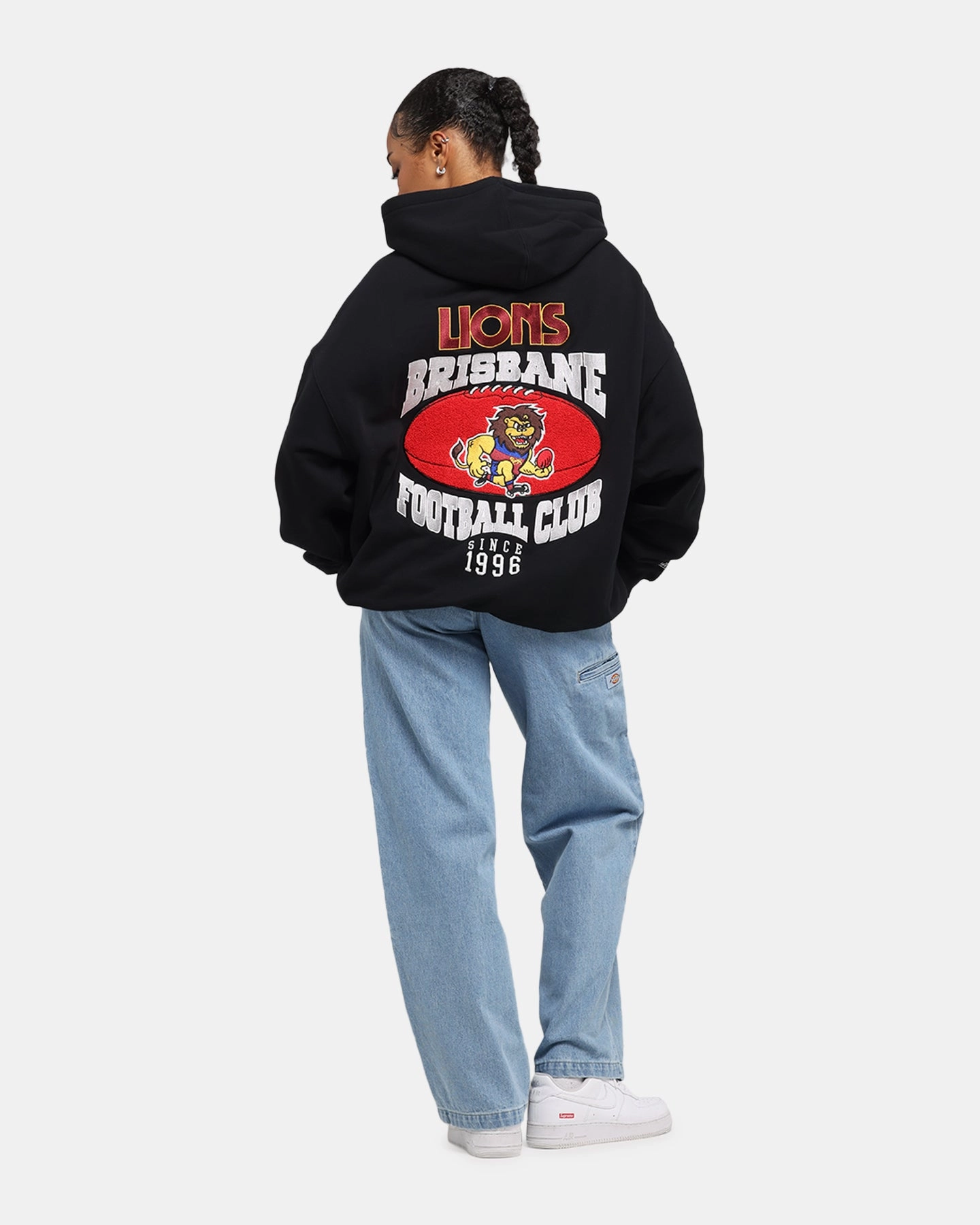 Easter wear writers Mitchell & Ness Brisbane Lions Team Hoodie Solid Black