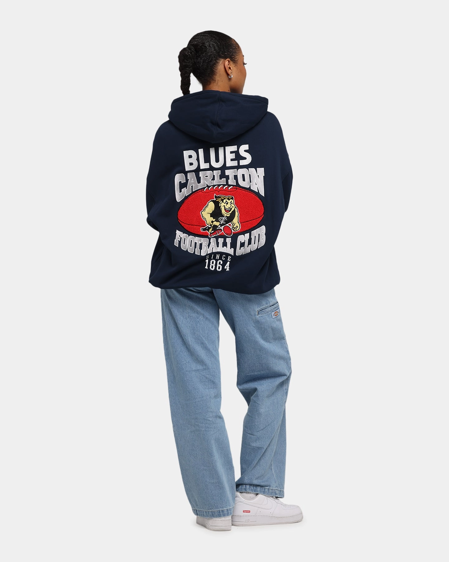 Mitchell & Ness Carlton Blues Team Hoodie Navy Promote