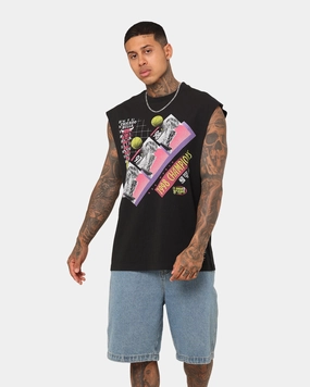 Versatile and Comfortable EcoConscious Processing Mitchell & Ness Chicago Bulls 1998 Finals Muscle T-Shirt Black