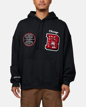 Classic Style Quick Adjust Straps Mitchell & Ness Chicago Bulls Conference Hoodie Faded Black