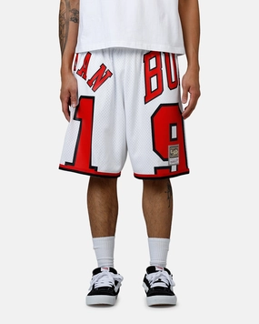 Mitchell & Ness Chicago Bulls Dennis Rodman Maxxed Out Shorts White/Red Machine-washable
