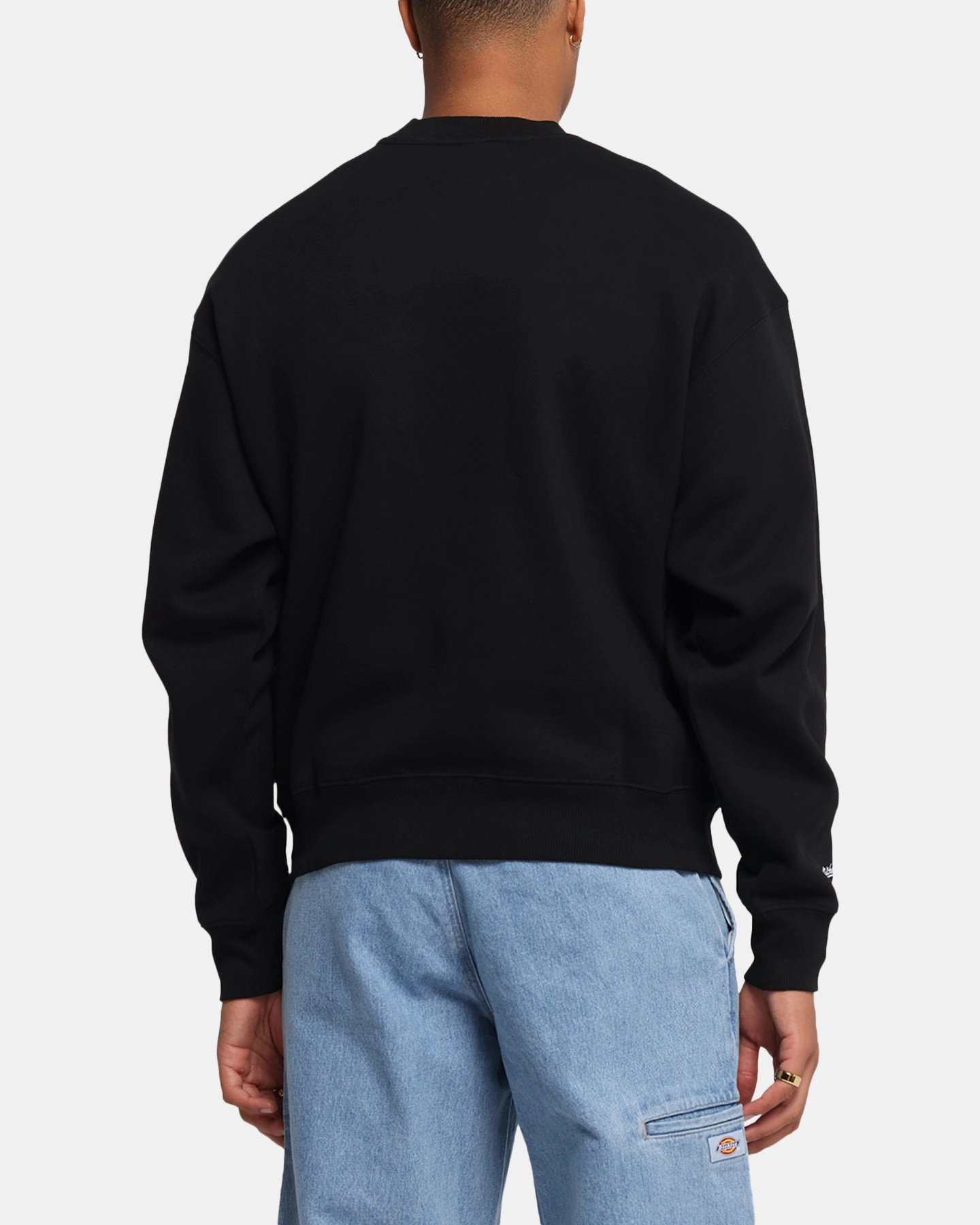 Mitchell & Ness Chicago Bulls Field To The Court Crewneck Black Soft And Comfortable Minimal Style