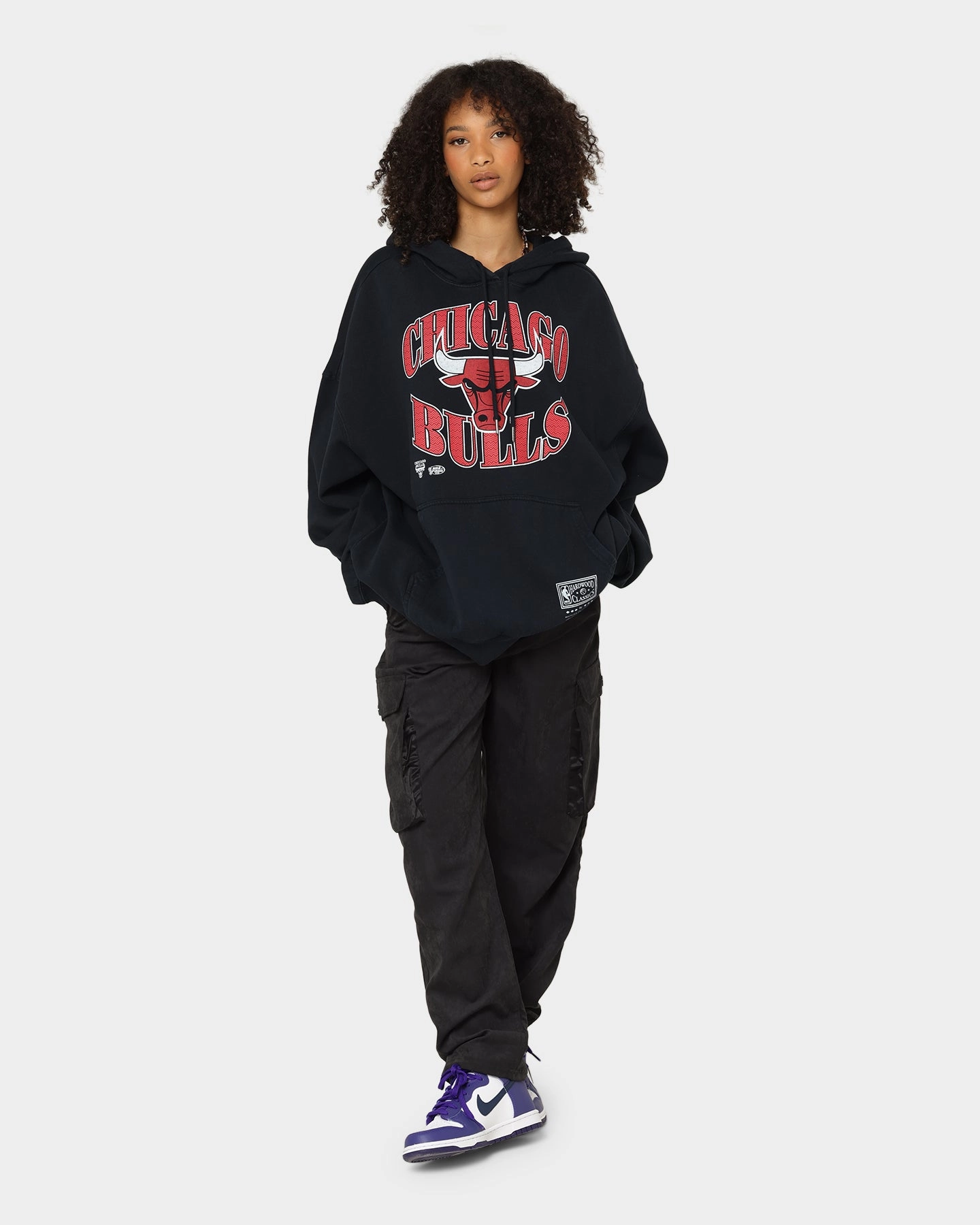 Mitchell & Ness Chicago Bulls Point Guard Hoodie Faded Black Modern Fit