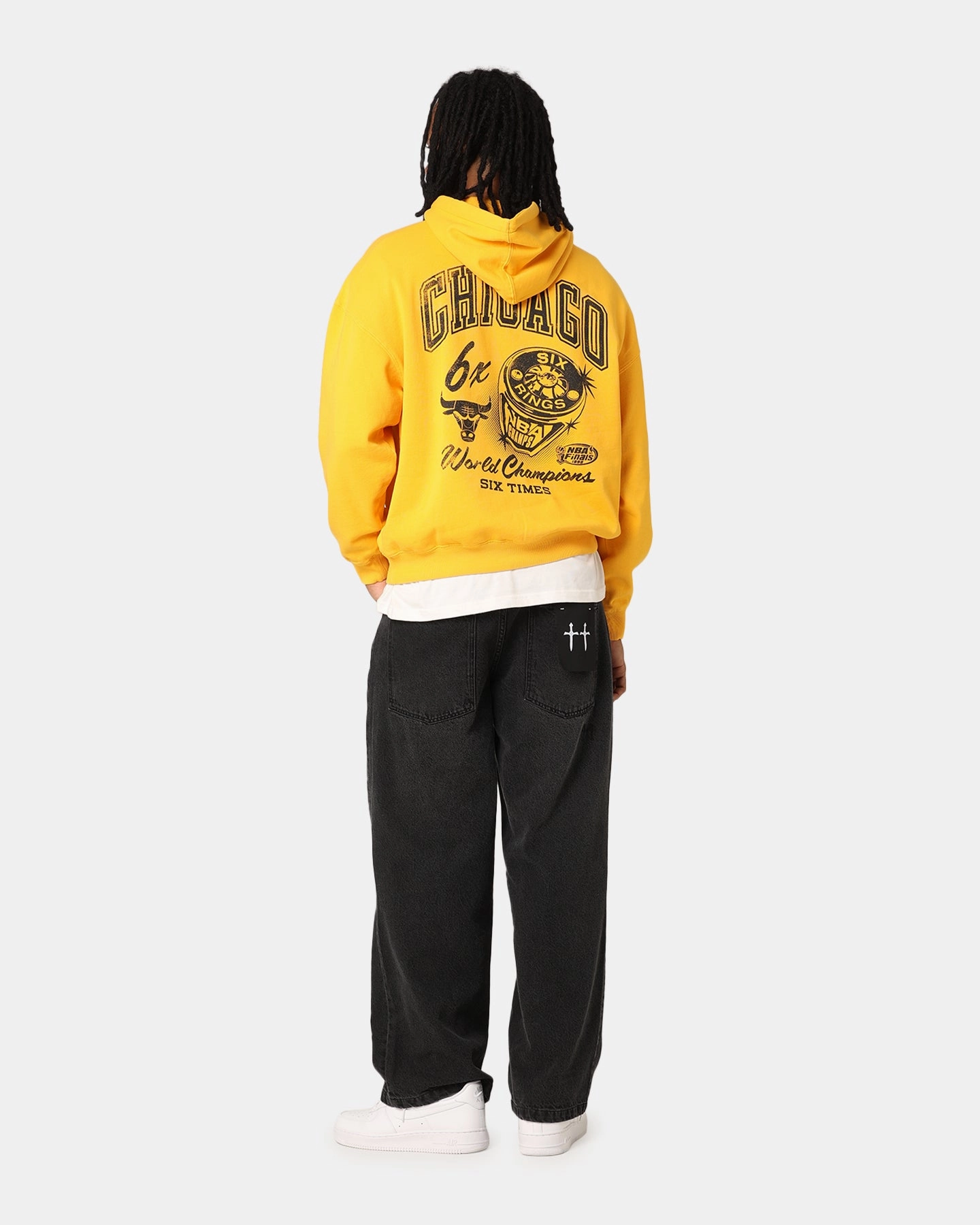 Mitchell & Ness Chicago Bulls Rings Hoodie Ochre Flying fox like
